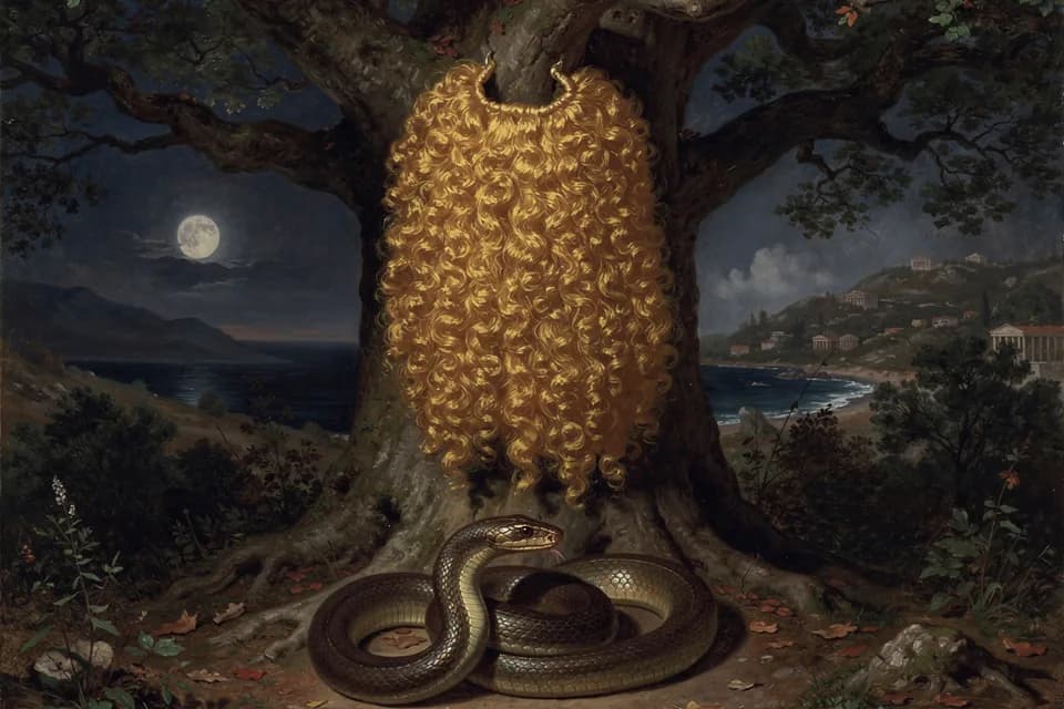 Illustration of Golden Fleece, an artifact of the Greek Pantheon