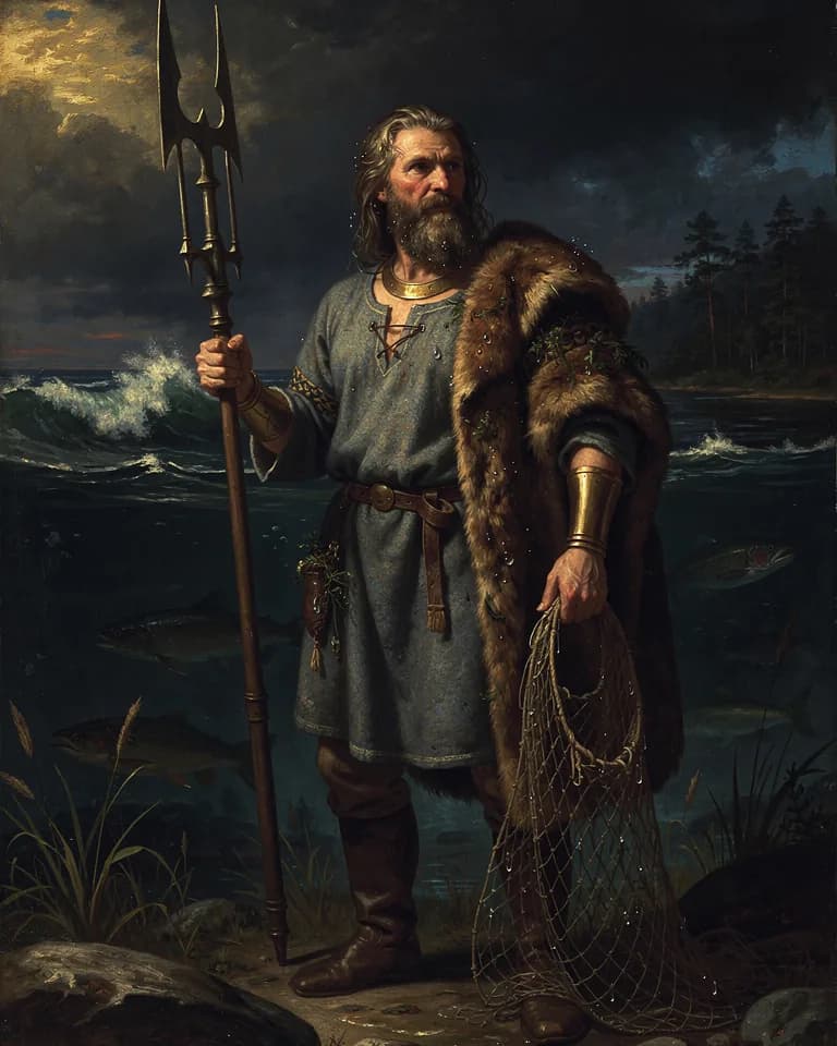 Illustration of Ahti, a deity of the Finnish Tradition (Kalevala)