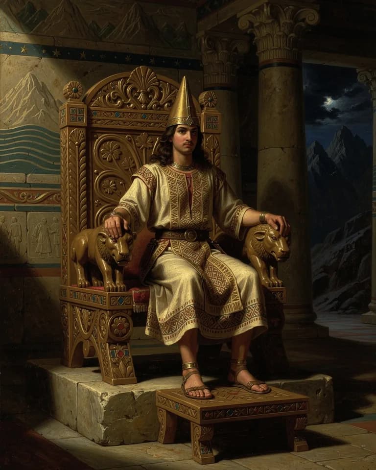Illustration of Athtar, a deity of the Canaanite Pantheon (Ugarit)