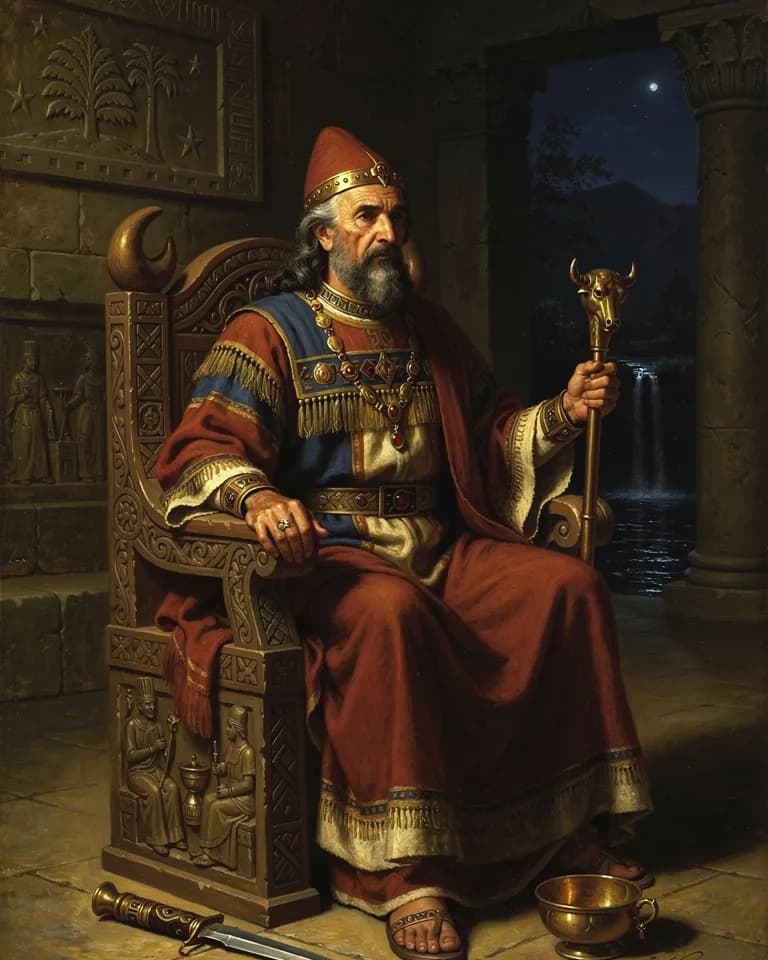 Illustration of El (Ilu), a deity of the Canaanite Pantheon (Ugarit)