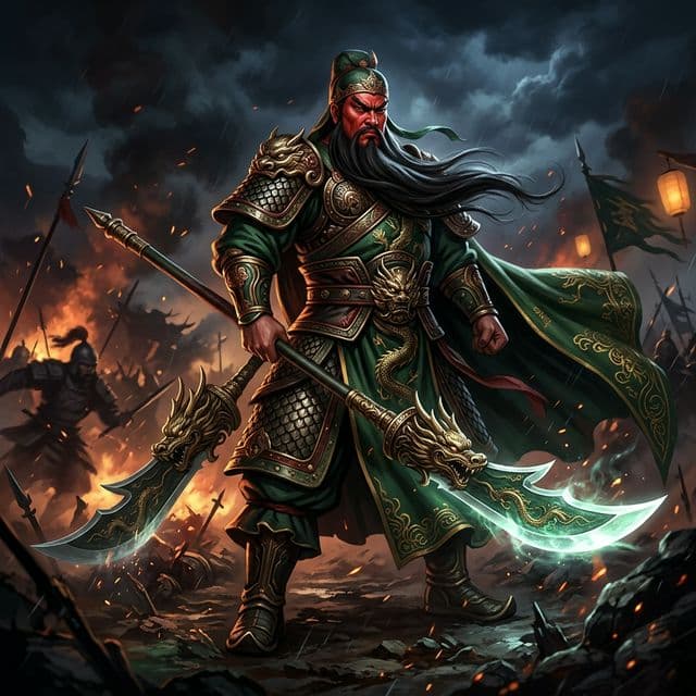 Illustration of Guan Yu, a deity of the Chinese Pantheon