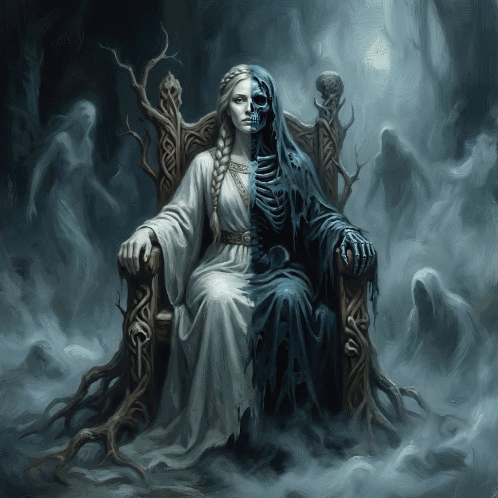 Illustration of Hel, a deity of the Norse Pantheon