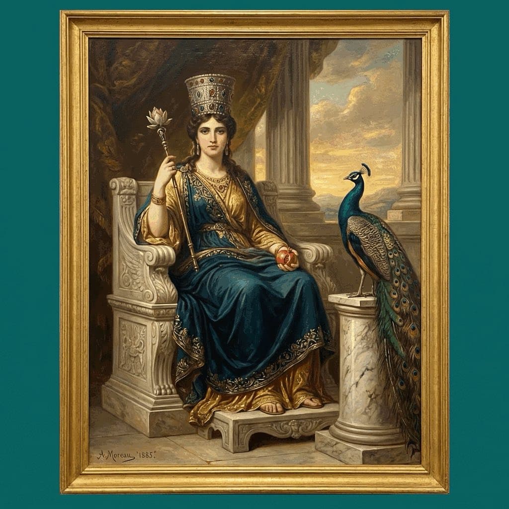 Illustration of Hera, a deity of the Greek Pantheon