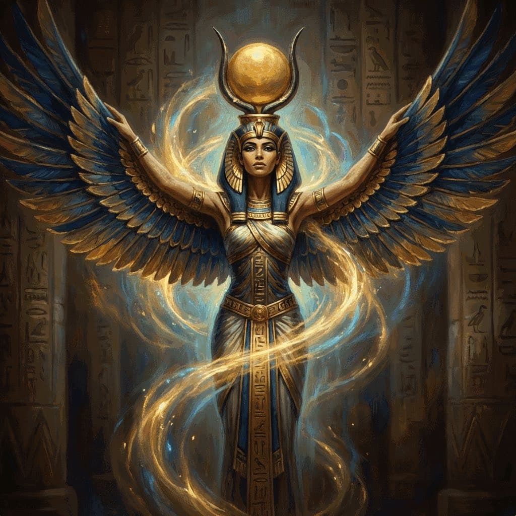 Illustration of Isis, a deity of the Egyptian Pantheon