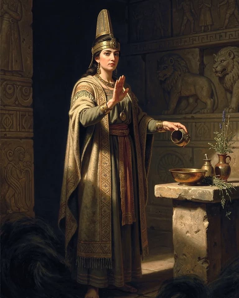 Illustration of Kamrušepa, a deity of the Hittite Pantheon