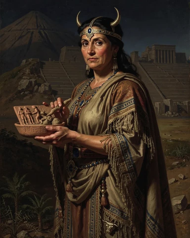 Illustration of Ninhursag, a deity of the Mesopotamian Pantheon