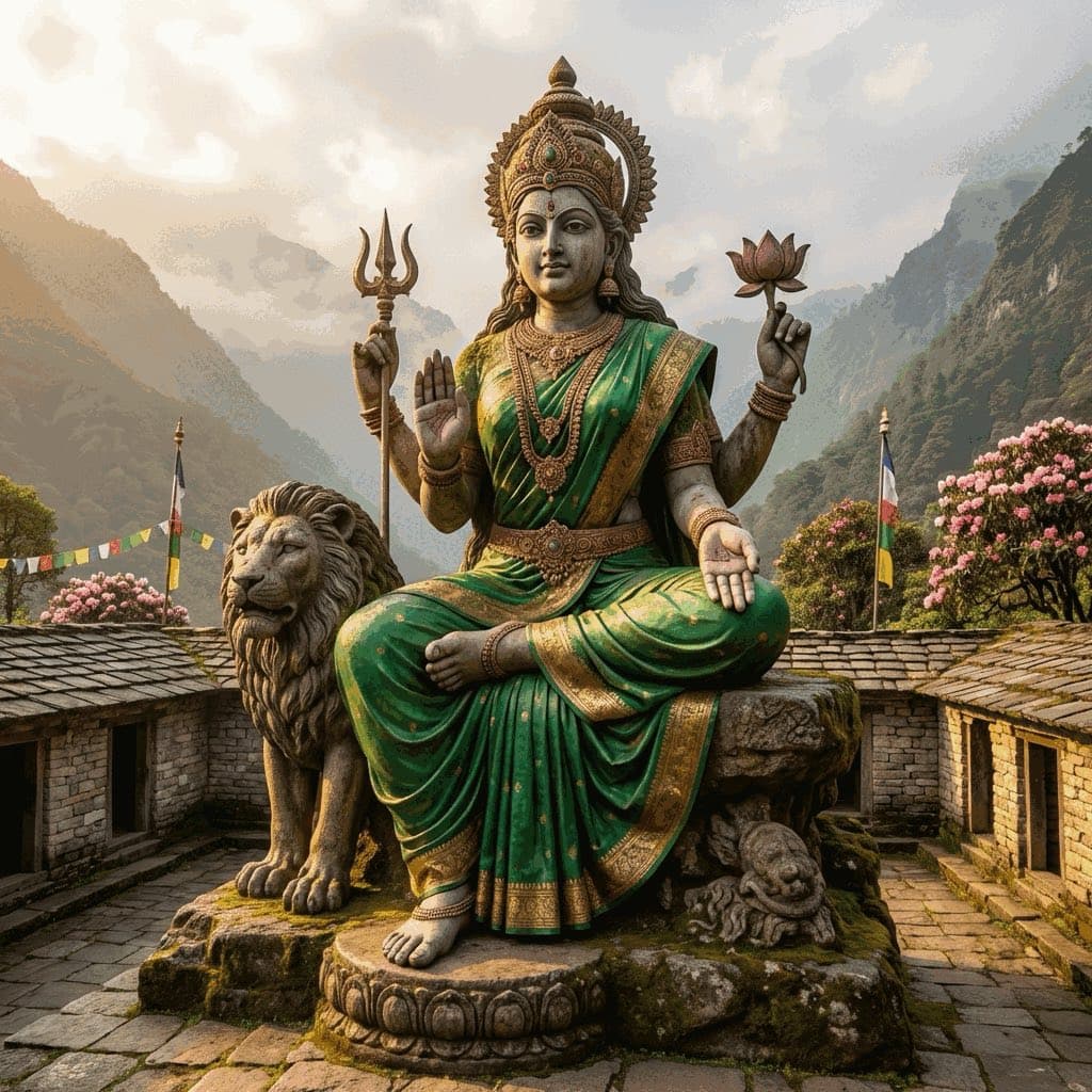 Illustration of Parvati, a deity of the Hindu Pantheon
