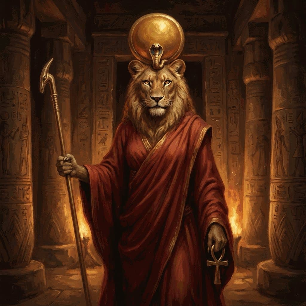 Illustration of Sekhmet, a deity of the Egyptian Pantheon