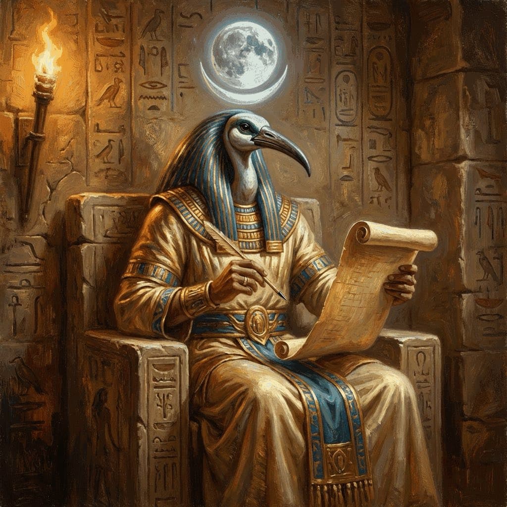 Illustration of Thoth, a deity of the Egyptian Pantheon