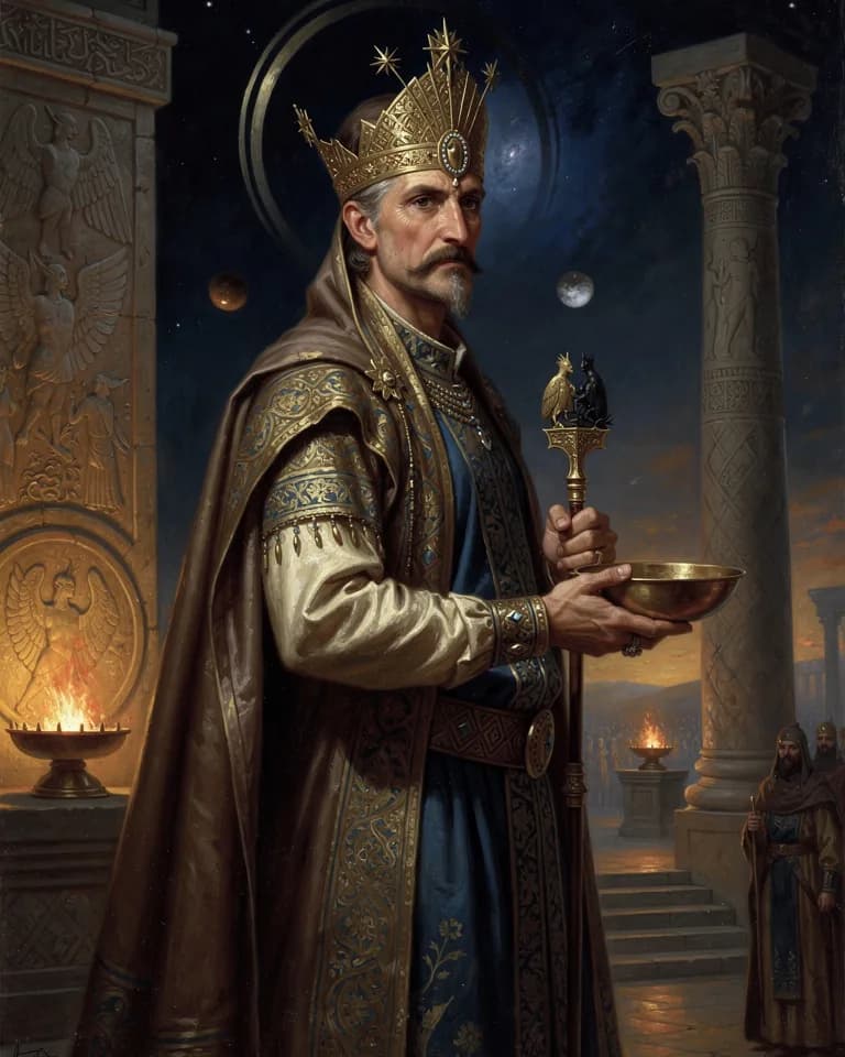 Illustration of Zurvan, a deity of the Persian (Iranian) Tradition