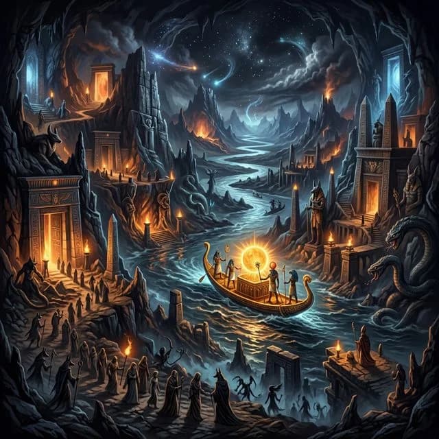 Illustration of Duat, an underworld of the Egyptian Pantheon