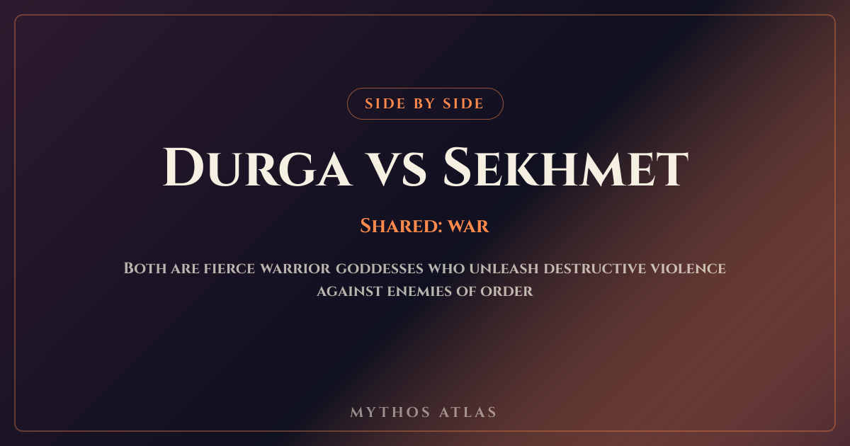 Durga vs Sekhmet | Mythos Atlas