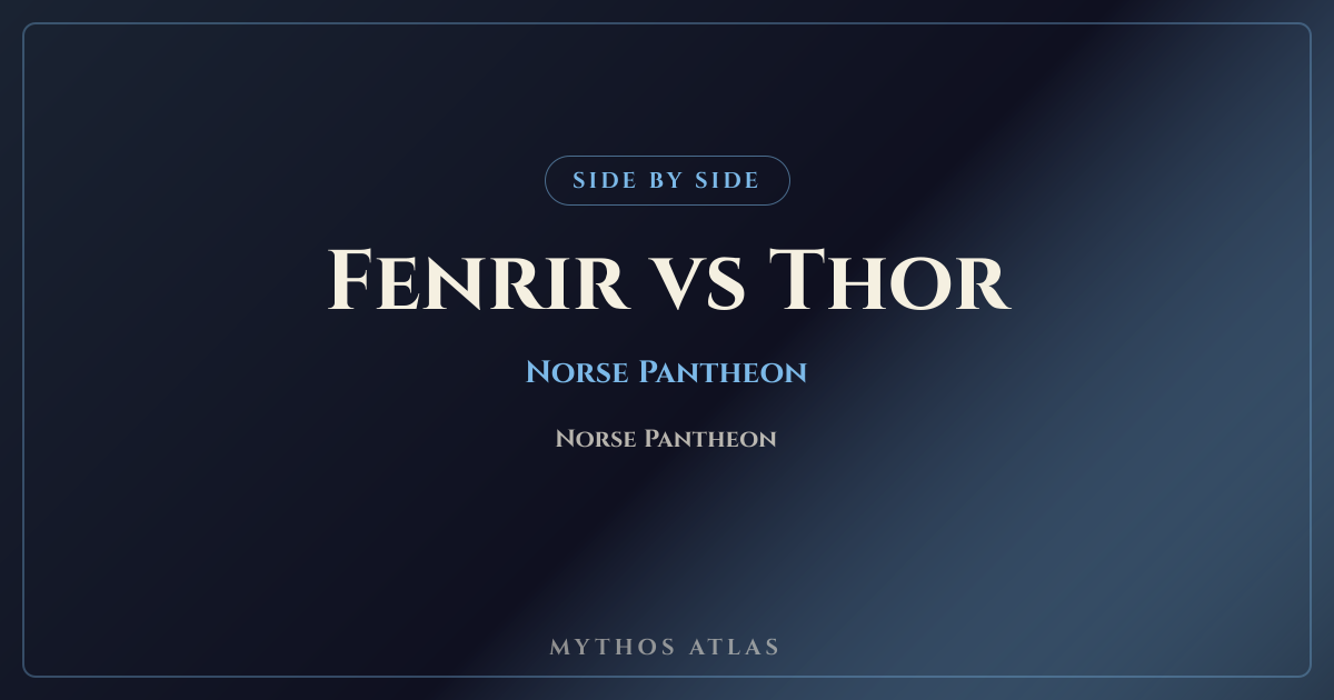 Fenrir vs Thor | Mythos Atlas
