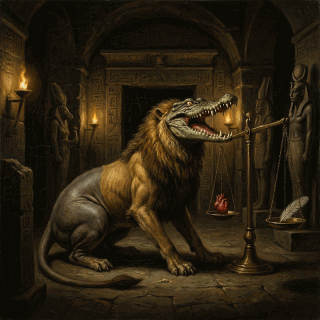 Ammit - Egyptian Pantheon Creature | Mythos Atlas