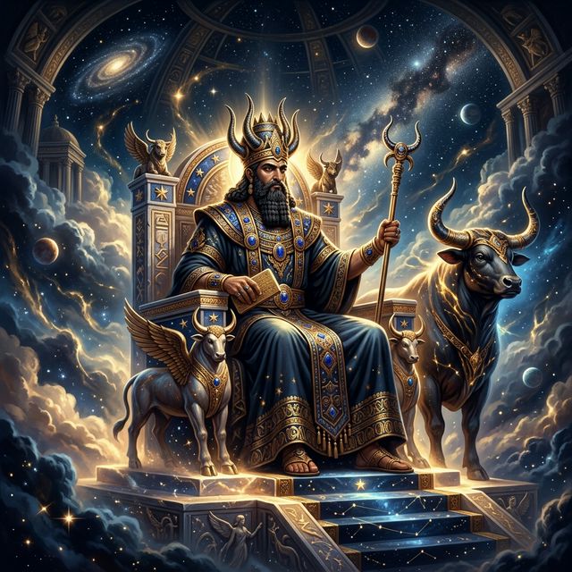 Anu - Mesopotamian Pantheon Deity | Mythos Atlas